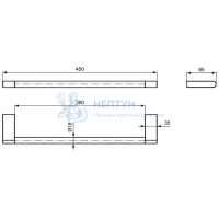 Полотенцедержатель 450 мм Ideal Standard N1386AA CONNECT N1386AA
