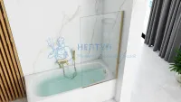 Ограждение на ванну REA ELEGANT 80 Gold REA-W5601