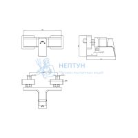Смеситель для душа ECA 102154024C1EX матовый черный
