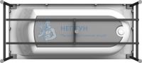 Акриловая ванна с каркасом и панелью Radomir Николь 180x80 прямоугольная 2-77-2-0-0-210