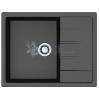 Мойка Agata 151/Q4 Черный 645x505x218 матовая из искусственного камня