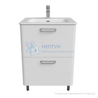Тумба напольная, белая, 60 см, Brick, Iddis BRI60WFi95. Подходит ум. 0106000i28