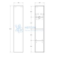 Шкаф подвесной BelBagno KRAFT-1600-1A-SC-VO