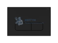 Панель смыва NOVA ELLIPSE 001 черный, матовый 19102141001 Рехау