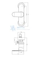 Смеситель для душа Оружейная сталь Aquatek Ника AQ1860BGM