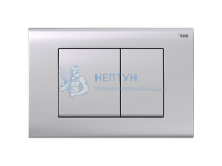 Панель смыва NOVA QUAD 001 с прямоугольными клавишами, пластик, серебристый, матовый 19102031001 Рех