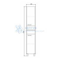Шкаф-колонна Comforty Марио 40 Дуб дымчатый 00-00005976CF