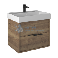 Тумба с умывальником Briz Teсо 65 см Дуб Веллингтон табак 243 03-18065-17 00 ВЕЛ