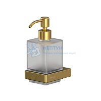Дозатор для жидкого мыла подвесной Whitecross Cubo CU2440GLB (брашированное золото)