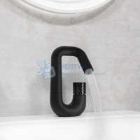 Смеситель для умывальника с управлением Push Control, черный матовый, Twist, IDDIS, TWIBLBTi01