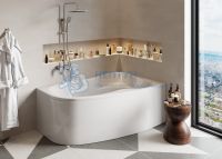 Акриловая ванна Vagnerplast Melite 160x105 асимметричная VPBA163MEL3PX-04
