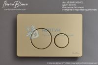 Клавиша смыва 246 х 165 мм, золото матовое, нержавеющая сталь IBERICA BLANCA IB.B081.005.003