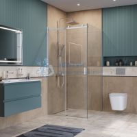 Душевой уголок BelBagno SOFT_CLOSE-2-A-1-100-C-Cr