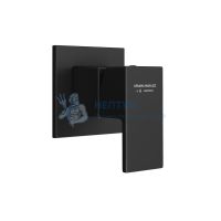 Встроенный однорычажный смеситель FUTURA для душа на один поток, матовый черный