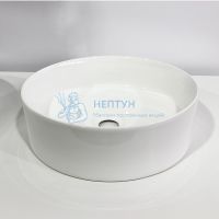 Тумба-умывальник Comforty Эдинбург 60 бетон светлый с черной столешницей с раковиной 9111 00-00002782CF