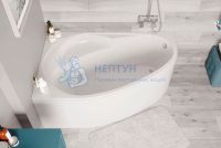 Акриловая ванна Vagnerplast Flora 150x100 асимметричная VPBA151FLA3LX-04