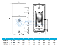 Бойлер косвенного нагрева Protherm PFE R 150 1 X M