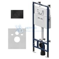 Инсталляция для подвесного унитаза с матовой черной клавишей Am.Pm MasterFit I012710.0138