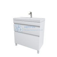 Тумба с умывальником напольная, белая, 80 см, Zodiac, Iddis ZOD8CBFi95K подходит ум. 3508000i28