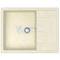 Мойка Agata 151/Q2 Бежевая 645x505x218 матовая из искусственного камня