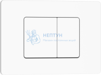 Клавиша смыва 246 х 165 мм, белый матовый, нержавеющая сталь IBERICA BLANCA IB.B011.001.000