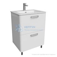 Тумба напольная, белая, 60 см, Brick, Iddis BRI60WFi95. Подходит ум. 0106000i28