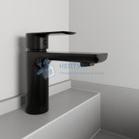 Смеситель для раковины черный Avrora Moon монолитный AV3510