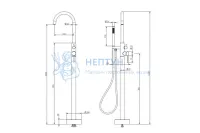 Cмесители для ванны и душа Knotlor SS-27/RB