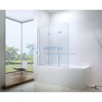 Душевая шторка Berges Wasserhaus СITY 2.0 800x1400 прозрачное стекло, 5мм, профиль хром 