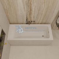 Ванна из искусственного камня Veconi Solita 170x70 белая матовая прямоугольная SLTSLIM17070M