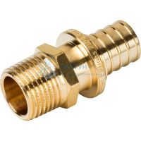 Переходник с наружной резьбой 20x1/2" для труб из сшитого полиэтилена аксиальный Stout SFA-0001-002012