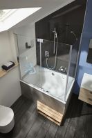 Акриловая ванна с каркасом Jacob Delafon Capsule 120x80 прямоугольная E6D122-00