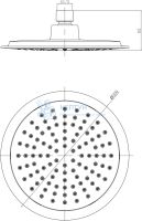 Верхний душ Lemark LM8033C
