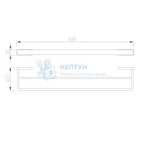 Полотенцедержатель двойной ABBER Westen AA1757B черный матовый