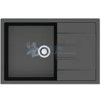 Мойка Agata 161/Q4 черный 750х505x218 матовая из искусственного камня