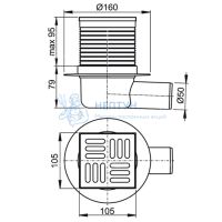 Трап для душа AlcaPlast APV31