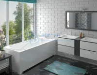 Ванна из литьевого мрамора Taliente Bolseno Matt BL17070Matt 170х70 пристенная прямоугольная