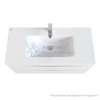 Тумба подвесная, белая, 100 см, Cloud, Iddis CLO10W1i95. Подходит умывальник: 0131000i28
