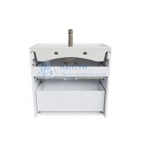 Тумба с умывальником напольная, белая, 80 см, Zodiac, Iddis ZOD8CBFi95K подходит ум. 3508000i28