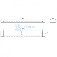 Полотенцедержатель 600 мм Ideal Standard CONNECT N1387AA
