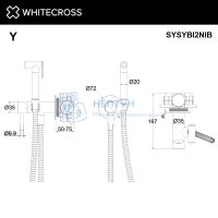 Встраиваемый гигиенический смеситель Whitecross Y SYSYBI2NIB (брашированный никель)