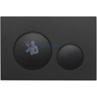 Клавиша смыва Veconi FLUSH V10 FLV10-B черный матовый