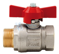 Кран шаровый прямой 1/2" вн./нар. ручка-бабочка Itap IDEAL 093