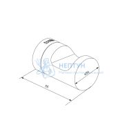 Крючок цвет белый матовый Iddis Noa NOAWT10i41