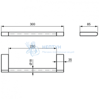 Полотенцедержатель 350 мм Ideal Standard CONNECT N1385AA