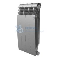Биметаллический радиатор Royal Thermo BiLiner 500 Silver Satin 4 секции