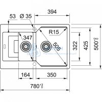 Мойка UBG 651-78 оникс Franke 114.0595.468