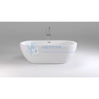 Акриловая ванна Black & White Swan 170x80 отдельностоящая овальная 105SB00