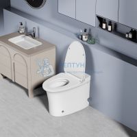 Унитаз Abber Bequem AC1125P напольный белый с импульсным смывом