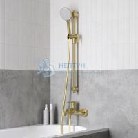 Смеситель для ванны, золотой матовый, Aiger, IDDIS, AIGMG00i02WA